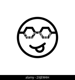 Cool conception d'icône Emoji par Ayaan simple plat symbole vectoriel contour de collection logo Illustration de Vecteur