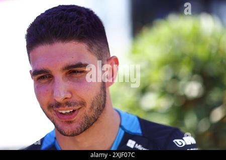 Budapest, Hongrie. 18 juillet 2024. Esteban Ocon (FRA) Alpine F1 Team. 18.07.2024. Championnat du monde de formule 1, Rd 13, Grand Prix de Hongrie, Budapest, Hongrie, journée de préparation. Le crédit photo devrait se lire : XPB/Alamy Live News. Banque D'Images