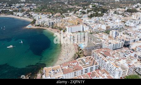 Photo datée de juillet 2024 montrant Santa Eulalia à Ibiza. Banque D'Images