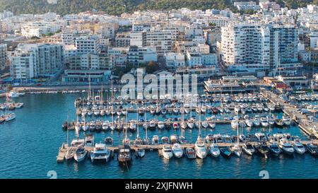 Photo datée de juillet 2024 montrant San Antonio à Ibiza. Banque D'Images