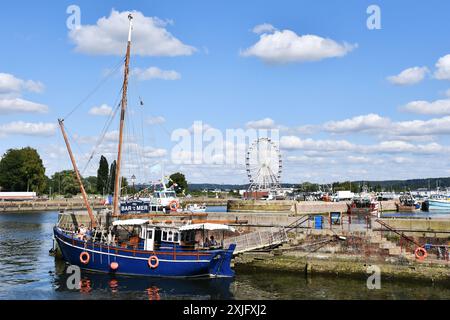 Jetée de Honfleur, Calvados - France Banque D'Images