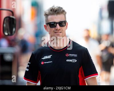 Nico Huelkenberg (MoneyGram Haas F1 Team, Deutschland, #27), HUN, Formel 1 Weltmeisterschaft, grand Prix von Ungarn, Hungaroring, Journée des médias, 18.07.2024 Foto : Eibner-Pressefoto/Michael Memmler Banque D'Images