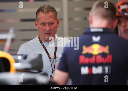 Budapest, Hongrie. 18 juillet 2024. Portrait de Jos Verstappen, lors du Grand Prix de Hongrie de formule 1 2024, 13e manche du Championnat du monde de formule 1 2024 du 19 au 21 juillet 2024 sur le Hungaroring, à Mogyorod, Hongrie - photo Eric Alonso/DPPI crédit : DPPI Media/Alamy Live News Banque D'Images