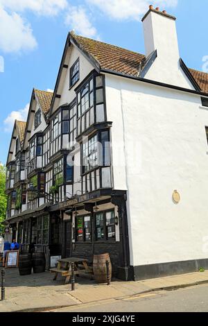 Llandoger Trow Pub, datant de 1664, Kings Street, Bristol. Banque D'Images