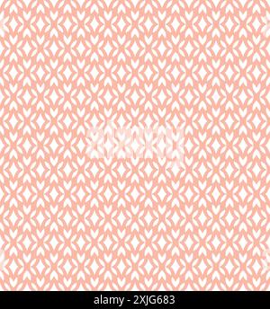 Motif floral abstrait sans couture. Fond de vecteur rose et blanc. Ornement pour l'emballage, papier peint, carreaux Illustration de Vecteur