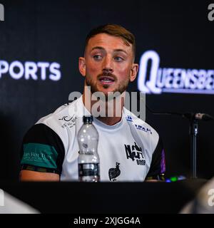 BIRMINGHAM, ROYAUME-UNI. 18 juillet 24. Brad Pauls lors de la conférence de presse finale Queensberry Magnificent 7 à Oasis suite, Crowne Plaza Birmingham NEC le jeudi 18 juillet 2024 à BIRMINGHAM, ANGLETERRE. Crédit : Taka G Wu/Alamy Live News Banque D'Images