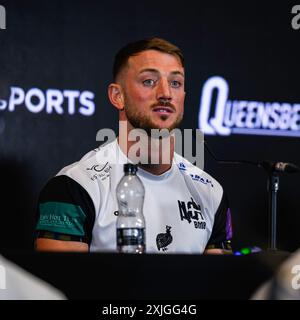 BIRMINGHAM, ROYAUME-UNI. 18 juillet 24. Brad Pauls lors de la conférence de presse finale Queensberry Magnificent 7 à Oasis suite, Crowne Plaza Birmingham NEC le jeudi 18 juillet 2024 à BIRMINGHAM, ANGLETERRE. Crédit : Taka G Wu/Alamy Live News Banque D'Images