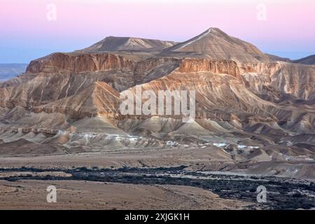 Désert de Zin dans le Néguev, Israël Banque D'Images