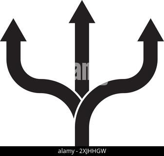 conception de symbole de vecteur d'icône de route alternative Illustration de Vecteur