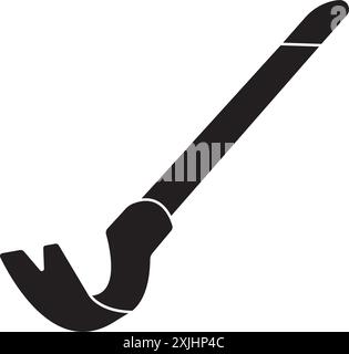élément de conception d'illustration d'icône crow-bar Illustration de Vecteur