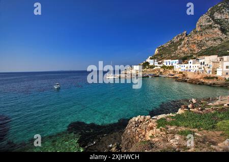 ITALIE. SICILE. ARCHIPEL DES EGADES. L'ÎLE LEVANZO Banque D'Images