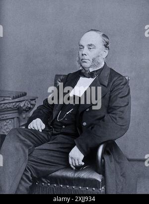 Portrait de Robert Gardiner Hill, chirurgien britannique du XIXe siècle spécialisé dans la folie. (Par Ernest Edwards, 1868) date : 1868 Banque D'Images