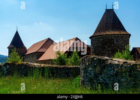 Château d'eau Švihov (Vodni Hrad Švihov), Bohême, République tchèque. Le château de Švihov a été construit par les Rýzmberk de la famille noble de Skála. Le château se compose o Banque D'Images