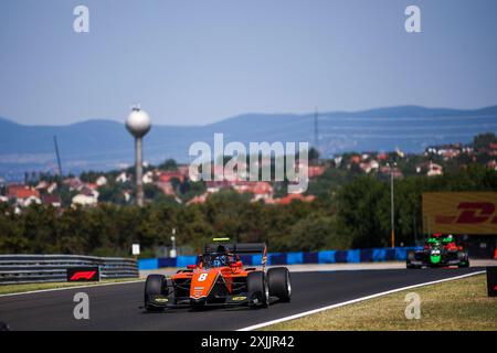 08 SZTUKA Kacper (pol), MP Motorsport, Dallara F3 2019, action lors de la 8ème manche du Championnat FIA de formule 3 2024 du 19 au 21 juillet 2024 sur le Hungaroring, à Mogyorod, Hongrie - photo Eric Alonso / DPPI Banque D'Images