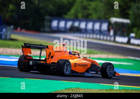 09 DUNNE Alex (irl), MP Motorsport, Dallara F3 2019, action lors de la 8ème manche du Championnat FIA de formule 3 2024 du 19 au 21 juillet 2024 sur le Hungaroring, à Mogyorod, Hongrie - photo Eric Alonso / DPPI Banque D'Images