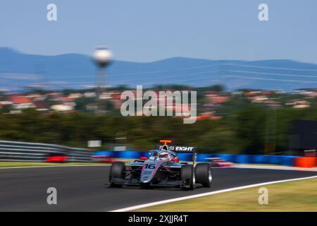 16 BOUCLIERS Cian (gbr), Hitech Pulse-Eight, Dallara F3 2019, action lors de la 8ème manche du Championnat FIA de formule 3 2024 du 19 au 21 juillet 2024 sur le Hungaroring, à Mogyorod, Hongrie - photo Eric Alonso / DPPI Banque D'Images