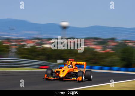 09 DUNNE Alex (irl), MP Motorsport, Dallara F3 2019, action lors de la 8ème manche du Championnat FIA de formule 3 2024 du 19 au 21 juillet 2024 sur le Hungaroring, à Mogyorod, Hongrie - photo Eric Alonso / DPPI Banque D'Images