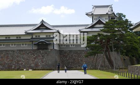 Château de Kanazawa situé dans la préfecture d'Ishikawa, Japon Banque D'Images