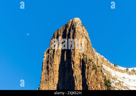 Tozal del Mallo (2280 mètres). Parc national d'Ordesa i Monte Perdido, province de Huesca, Aragon. Banque D'Images