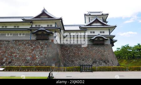 Château de Kanazawa situé dans la préfecture d'Ishikawa, Japon Banque D'Images