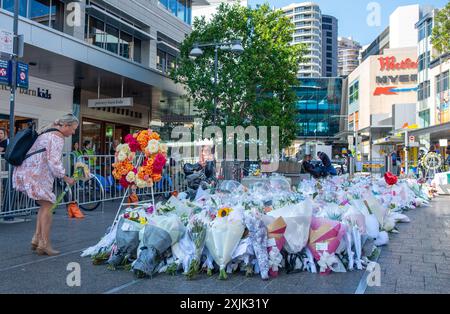 Bondi Junction Westfields Stabbing Memorial Banque D'Images