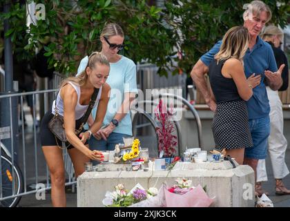 Bondi Junction Westfields Stabbing Memorial Banque D'Images