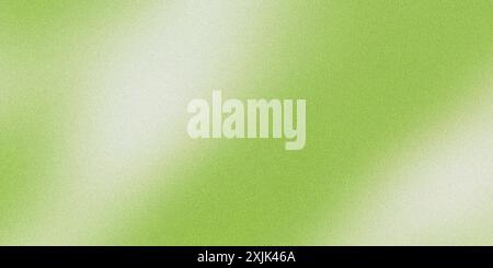 Fond dégradé granuleux vert et blanc créant un design abstrait Banque D'Images