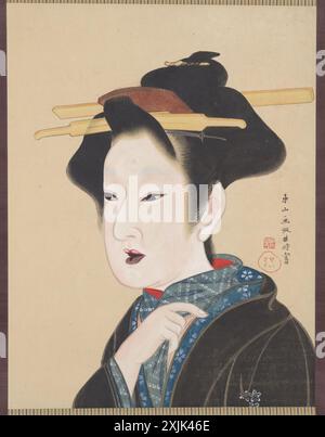 Une beauté, début des années 1800 Gion Seitoku (japonais, actif fin des années 1700–début des années 1800 Banque D'Images