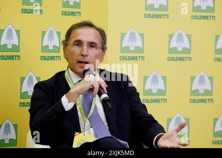 Roma, Italie. 19 juillet 2024. Assemblea Nazionale Coldiretti, Francesco Boccia . Roma, Italia &#x2014 ; Venerd&#xec ; 19 luglio 2024 - Cronaca - (foto di Cecilia Fabiano/LaPresse) Coldiretti Assemblée nationale, Francesco Boccia discours Rome, Italie - vendredi 19 juillet 2024 - Actualités - (photo de Cecilia Fabiano/LaPresse) crédit : LaPresse/Alamy Live News Banque D'Images