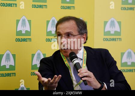 Roma, Italie. 19 juillet 2024. Assemblea Nazionale Coldiretti, Francesco Boccia . Roma, Italia &#x2014 ; Venerd&#xec ; 19 luglio 2024 - Cronaca - (foto di Cecilia Fabiano/LaPresse) Coldiretti Assemblée nationale, Francesco Boccia discours Rome, Italie - vendredi 19 juillet 2024 - Actualités - (photo de Cecilia Fabiano/LaPresse) crédit : LaPresse/Alamy Live News Banque D'Images