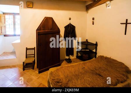 Livres et objets liés à la vie et à l'œuvre du bienheureux ramon llull, Monastère de Miramar, Valldemossa, Majorque, Îles baléares, espagne Banque D'Images