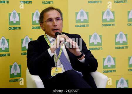 Roma, Italie. 19 juillet 2024. Assemblea Nazionale Coldiretti, Francesco Boccia . Roma, Italia &#x2014 ; Venerd&#xec ; 19 luglio 2024 - Cronaca - (foto di Cecilia Fabiano/LaPresse) Coldiretti Assemblée nationale, Francesco Boccia discours Rome, Italie - vendredi 19 juillet 2024 - Actualités - (photo de Cecilia Fabiano/LaPresse) crédit : LaPresse/Alamy Live News Banque D'Images