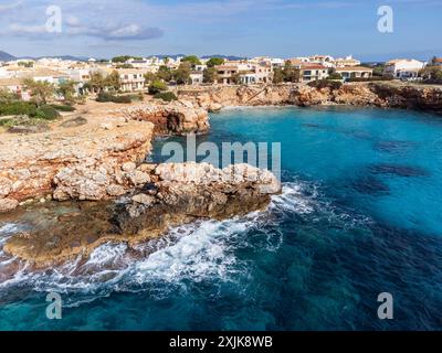 Cala Morlanda, Manacor, Majorque, Îles Baléares, Espagne Banque D'Images