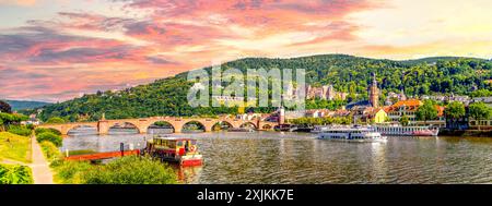 Vieille ville de Heidelberg, Allemagne Banque D'Images