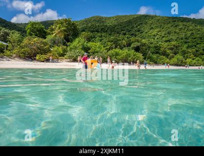 Trunk Bay dans le parc national des îles Vierges sur l'île de St John dans les îles Vierges américaines Banque D'Images