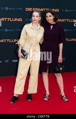 Sina Martens, Dorka Gryllus, DIE ERMITTLUNG, photo Call au tapis rouge pour la première berlinoise au ZOO Palast, Berlin, 16.07.2024 Banque D'Images