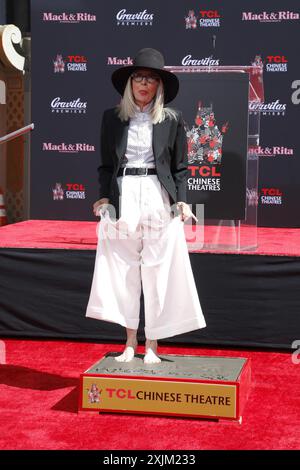 Diane Keaton lors de la cérémonie des mains et de l'empreinte Diane Keaton qui s'est tenue au TCL Chinese Theater à Hollywood, États-Unis, le 11 août 2022 Banque D'Images