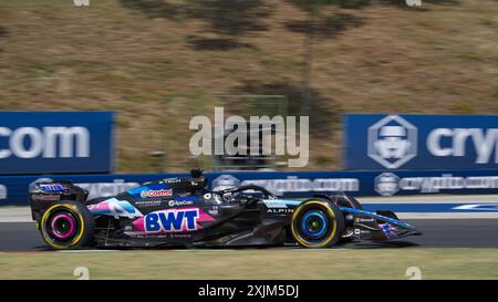 NÂ° 31 Esteban Ocon FRA BWT Alpine F1 Team lors du Grand Prix de Hongrie de formule 1 2024 - essais 1 et essais 2, Championnat de formule 1 à Mogyorod, Hongrie, le 19 juillet 2024 Banque D'Images