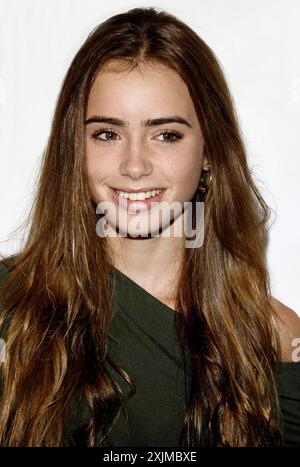 Lily Collins à la Teen Vogue Young Hollywood Party qui s'est tenue au Sunset Tower Hotel à Hollywood, États-Unis, le 21 septembre 2006 Banque D'Images