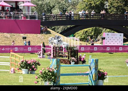 Santiago Lambre du Brésil avec Zeusz lors du CSI5* Prix cordon Group au Jumping International de Dinard le 19 juillet 2024, Dinard, France (photo de Maxime David - MXIMD Pictures) Banque D'Images