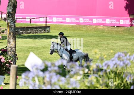 Santiago Lambre du Brésil avec Zeusz lors du CSI5* Prix cordon Group au Jumping International de Dinard le 19 juillet 2024, Dinard, France (photo de Maxime David - MXIMD Pictures) Banque D'Images