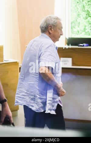 Milan, Milan, observations de célébrités - Nick Mason's Saucerful of secrets in Milan. Sur la photo : Nick Mason arrive au Teatro degli Arcimboldi pour le concert Banque D'Images