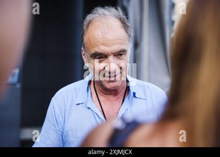 Milan, Milan, observations de célébrités - Nick Mason's Saucerful of secrets in Milan. Sur la photo : Guy Pratt arrive au Teatro degli Arcimboldi pour le concert Banque D'Images