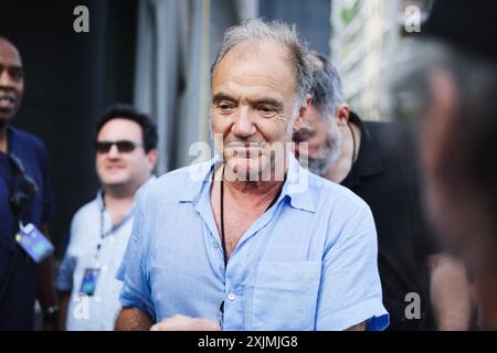 Milan, Milan, observations de célébrités - Nick Mason's Saucerful of secrets in Milan. Sur la photo : Guy Pratt arrive au Teatro degli Arcimboldi pour le concert Banque D'Images