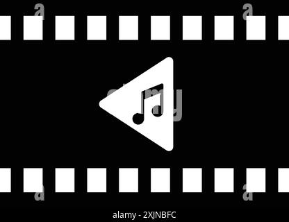 Icône du bouton de lecture lecture vidéo lecture du film . Beau design et vecteur entièrement éditable pour un usage commercial, des fichiers imprimés et des présentations, promotionnel ma Illustration de Vecteur