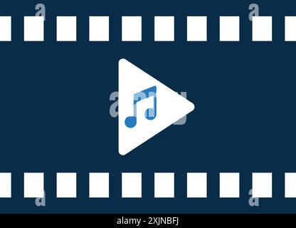 Icône du bouton de lecture lecture vidéo lecture du film . Beau design et vecteur entièrement éditable pour un usage commercial, des fichiers imprimés et des présentations, promotionnel ma Illustration de Vecteur