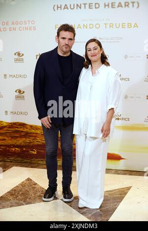 19 juillet 2024, Madrid, Madrid, Espagne : L'ACTRICE AIDA FOLCH et L'ACTEUR MATT DILLON assistent à la conférence photo 'Isla Perdida (cœur hanté)' à l'hôtel NH Palacio de Tepa (crédit image : © Mike Chicorro/ZUMA Press Wire) USAGE ÉDITORIAL SEULEMENT! Non destiné à UN USAGE commercial ! Banque D'Images