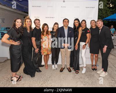 Assiste à l'inauguration estivale SkinSpirit Southampton Summer Pop-up au Southampton Inn à Southampton, NY, le 18 juillet 2024 (photo de David Warren /Sipa? USA) crédit : Sipa USA/Alamy Live News Banque D'Images