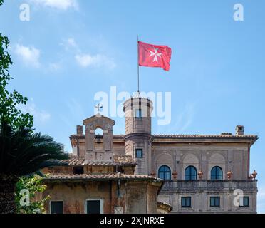 ROME, ITALY - MAY 2018: The Magistral Villa of the Knights of Malta on Aventine Hill in Rome, Italy, in May 2018. Banque D'Images