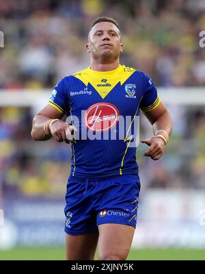 Josh Drinkwater des Warrington Wolves lors du match de Betfred Super League au Totally Wicked Stadium de St Helens. Date de la photo : vendredi 19 juillet 2024. Banque D'Images